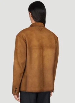 Men Prada Blazers^Suede Blazer