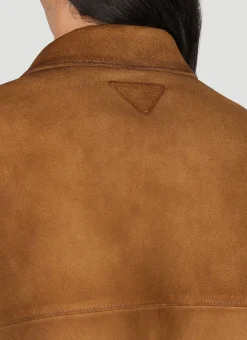 Men Prada Blazers^Suede Blazer