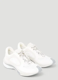 Men Gucci Sneakers^Suede Run Logo Embossed Sneakers