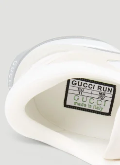 Men Gucci Sneakers^Suede Run Logo Embossed Sneakers