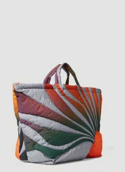 Men ERL Tote Bags^Sunset Puffer Tote Bag