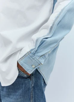 Men Diesel Shirts^S-Warh Two-Tone Shirt