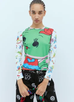 Sweet Neon Bear Jersey Top>Chopova Lowena Hot