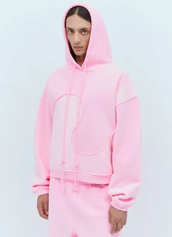 Men ERL Sweatshirts^Swirl Fleece Hooded Sweatshirt