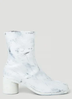 Men Maison Margiela Boots^Tabi Painted Ankle Boots