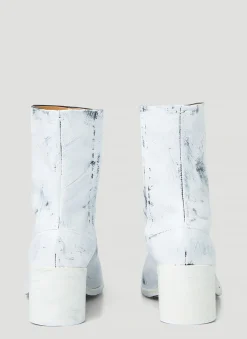 Men Maison Margiela Boots^Tabi Painted Ankle Boots