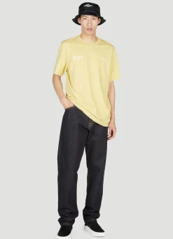 Men 7 Moncler Fragment Jeans^Text Print Jeans