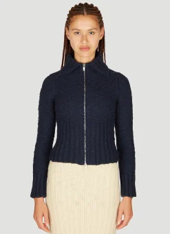 Textured Knit Zip-Up Cardigan>Jil Sander+ Clearance