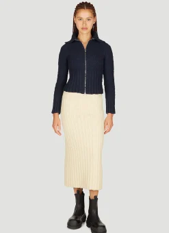 Textured Knit Zip-Up Cardigan>Jil Sander+ Clearance