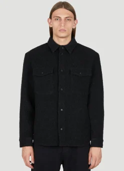 Men Saint Laurent Shirts^Textured Overshirt