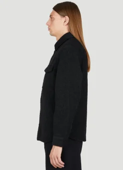 Men Saint Laurent Shirts^Textured Overshirt