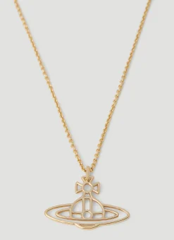 Men Vivienne Westwood Jewellery^Thin Lines Flat Orb Necklace