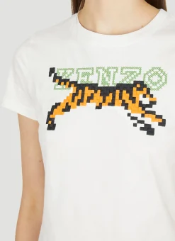 Tiger Pixel T-Shirt></noscript>Kenzo Outlet