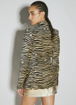 Tiger Print Tailored Blazer></noscript>Paco Rabanne Sale