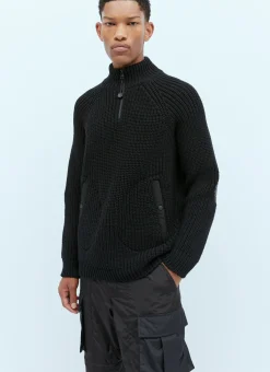 T-Neck Wool Knit Sweater><noscript><img width=