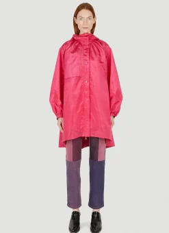 Trapeze Windbreaker Coat>Marine Serre Best