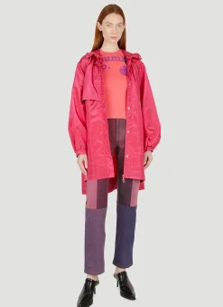 Trapeze Windbreaker Coat>Marine Serre Best