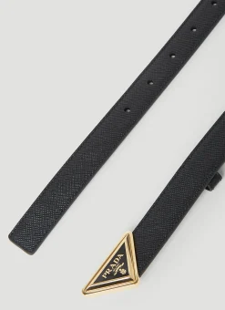 Men Prada Belts^Triangle Buckle Belt