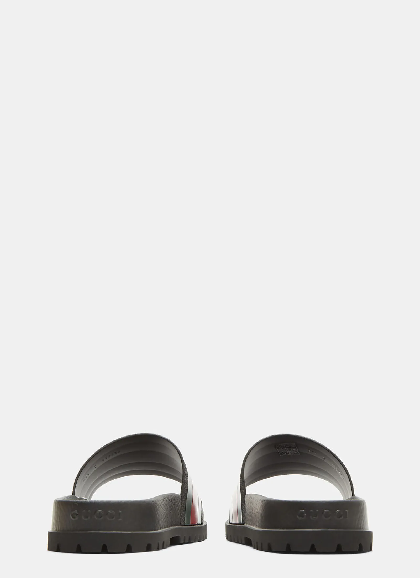 Men Gucci Slides^Tricolor Stripe Sandals