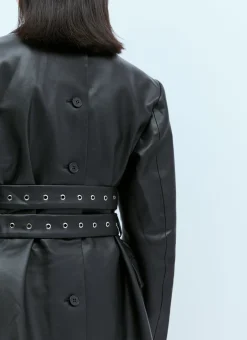 Triple Belt Faux Leather Blazer></noscript>Rokh Outlet