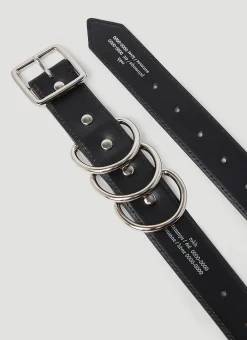 Men Rokh Belts^Triple Metal Loops Leather Belt