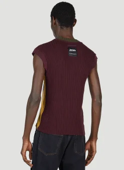 Men Y/Project x Jean Paul Gaultier Tops^Trompe L'Oeil Argyle Sweater Top