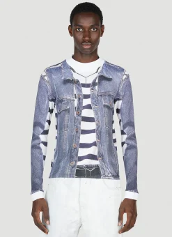 Men Y/Project x Jean Paul Gaultier Tops^Trompe L'Oeil Jacket Top