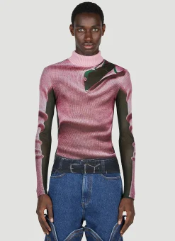 Men Y/Project x Jean Paul Gaultier Tops^Trompe L'Oeil Sweater