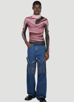 Men Y/Project x Jean Paul Gaultier Tops^Trompe L'Oeil Sweater