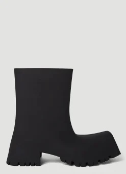 Men Balenciaga Boots^Trooper Rubber Ankle Boots