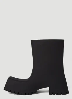 Men Balenciaga Boots^Trooper Rubber Ankle Boots