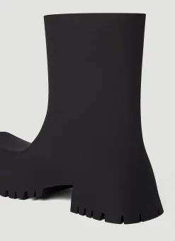 Men Balenciaga Boots^Trooper Rubber Ankle Boots