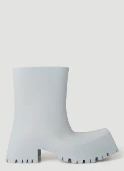 Men Balenciaga Boots^Trooper Rubber Ankle Boots