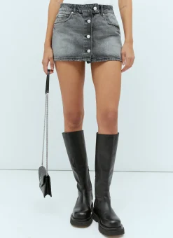 Trucker Denim Mini Skirt></noscript>Courrèges Discount