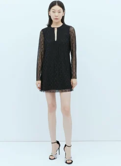 Tulle Interlocking Gg Crystal Mini Dress>Gucci Hot