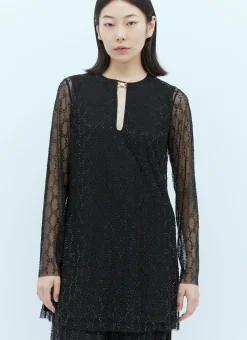 Tulle Interlocking Gg Crystal Mini Dress></noscript>Gucci Hot