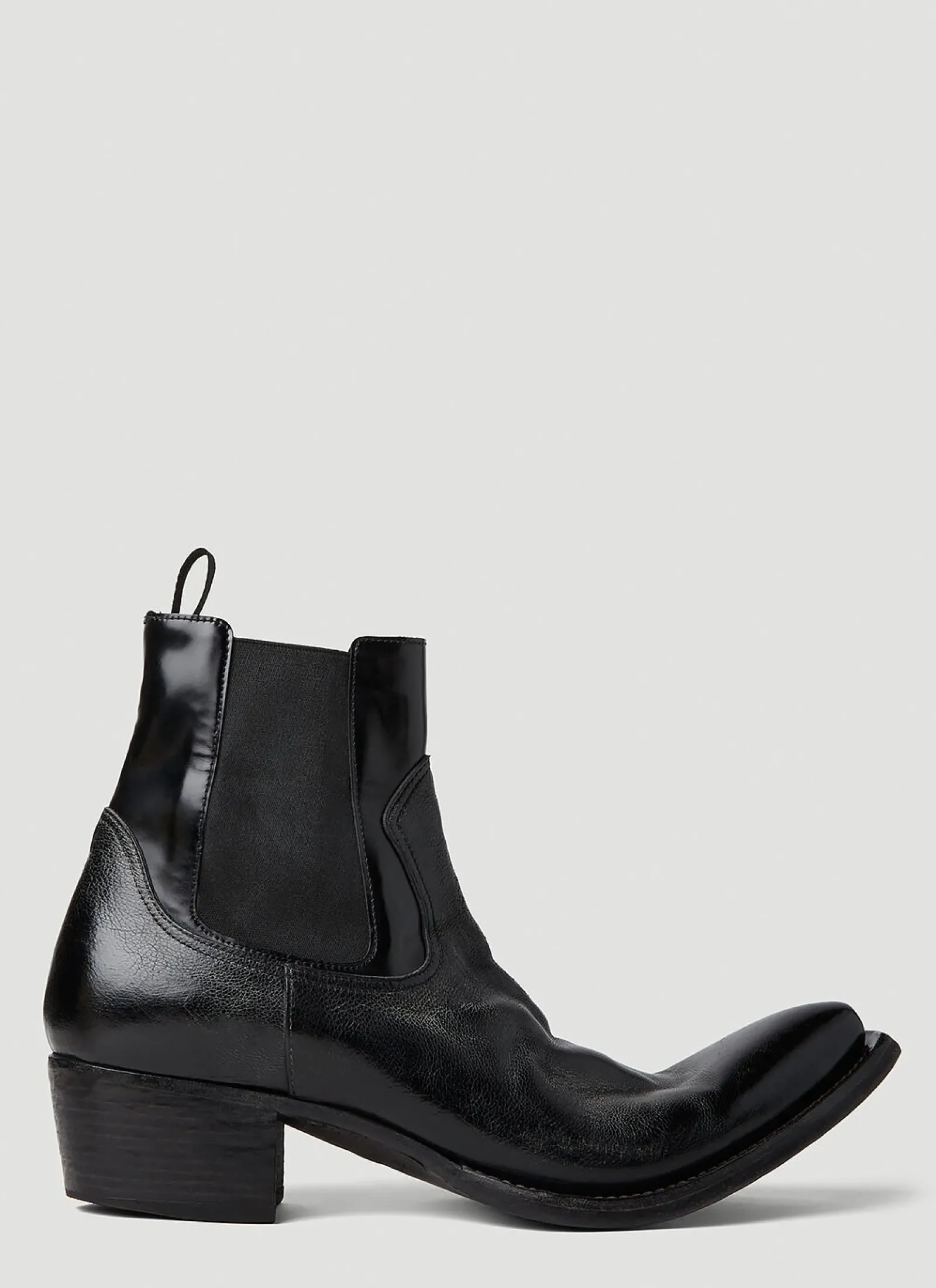 Men Prada Boots^Turn-Up Toe Cowboy Boots