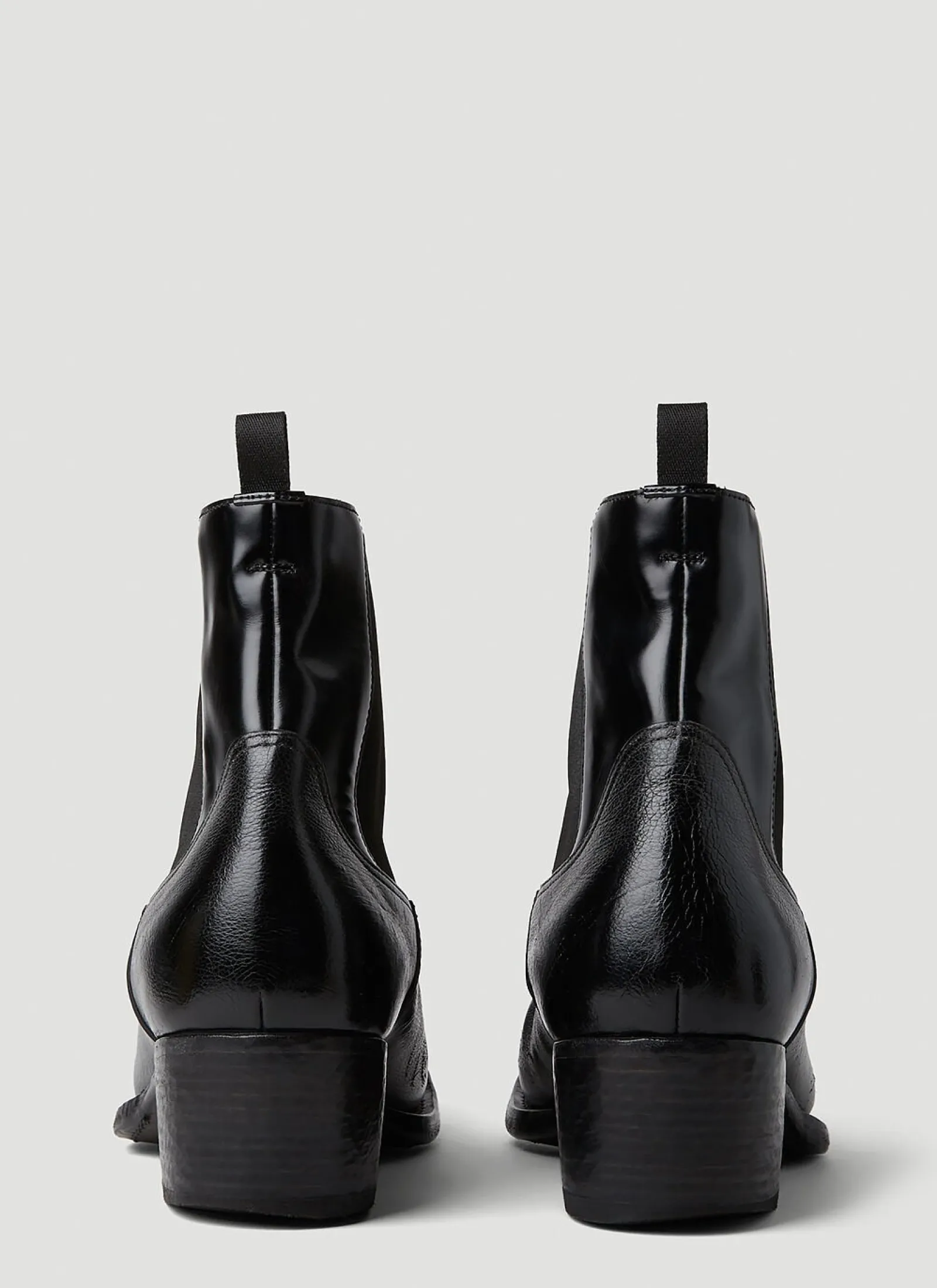 Men Prada Boots^Turn-Up Toe Cowboy Boots