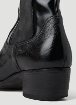 Men Prada Boots^Turn-Up Toe Cowboy Boots