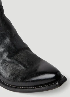 Men Prada Boots^Turn-Up Toe Cowboy Boots