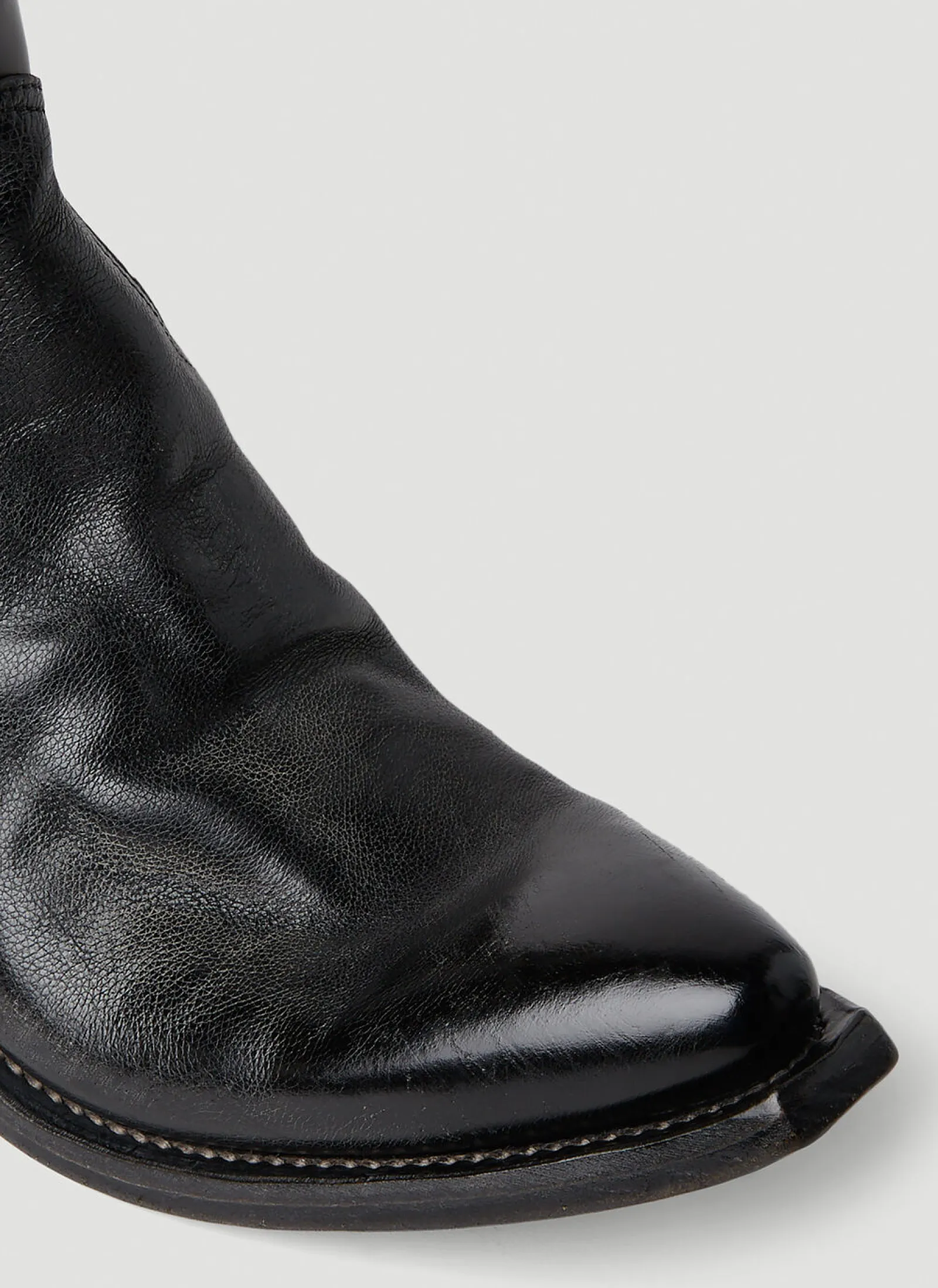 Men Prada Boots^Turn-Up Toe Cowboy Boots