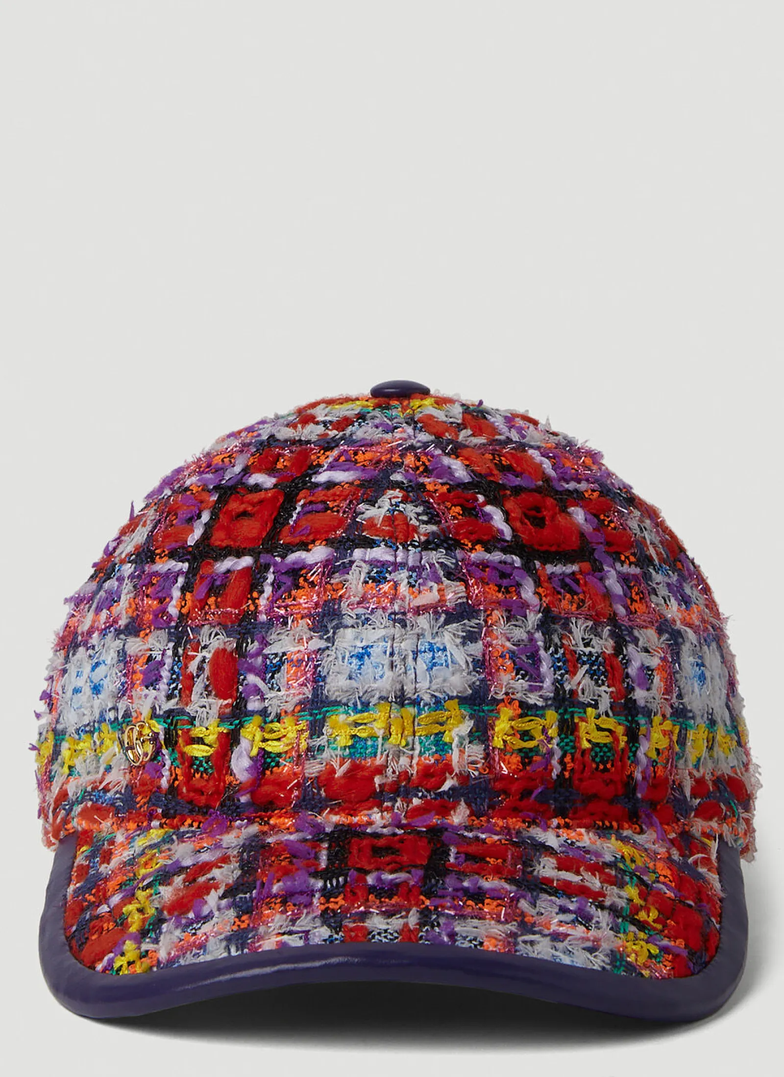 Men Gucci Hats^Tweed Baseball Cap