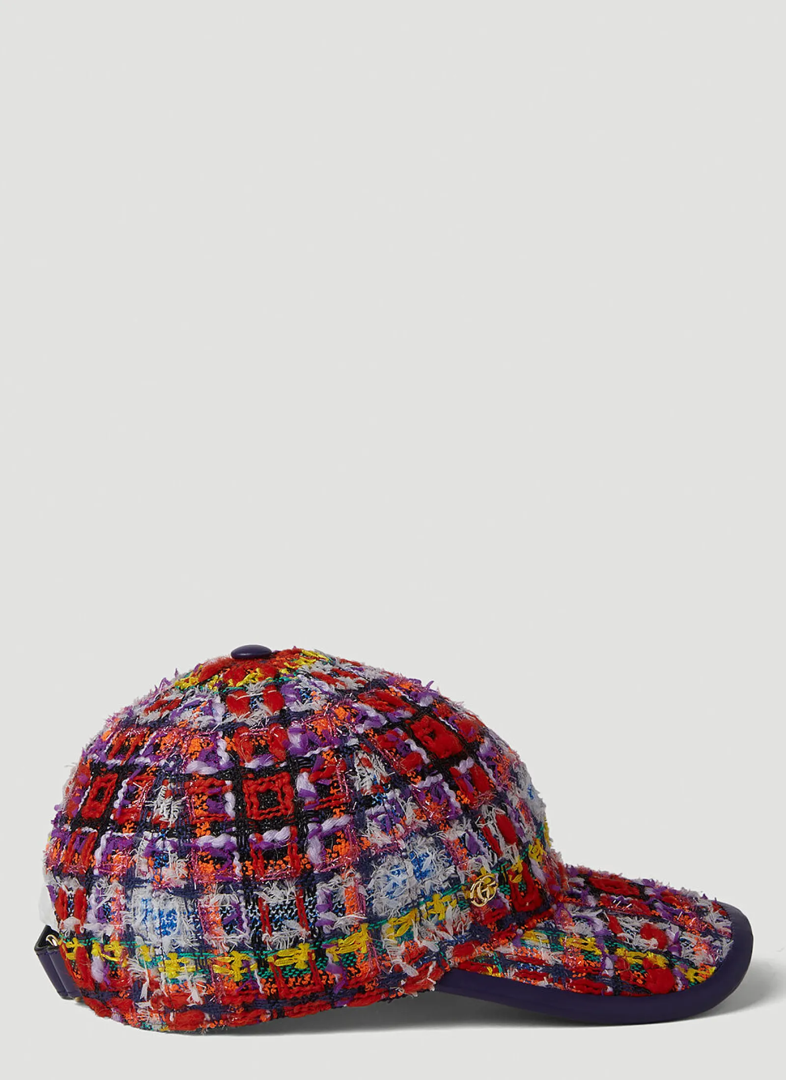 Men Gucci Hats^Tweed Baseball Cap