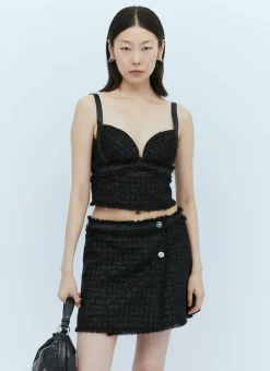 Tweed Bustier Top>Versace Discount