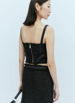 Tweed Bustier Top></noscript>Versace Discount