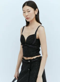Tweed Bustier Top></noscript>Versace Discount