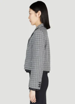 Tweed Cropped Blazer><noscript><img width=