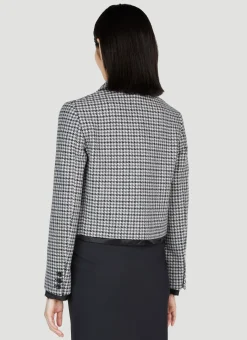 Tweed Cropped Blazer><noscript><img width=