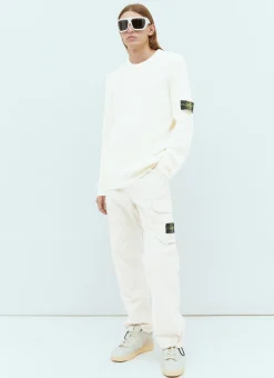 Men Stone Island Pants^Twill Cargo Pants