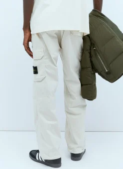 Men Stone Island Pants^Twill Cargo Pants